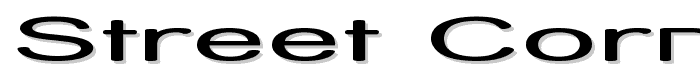 Street Corner HyperExtend font